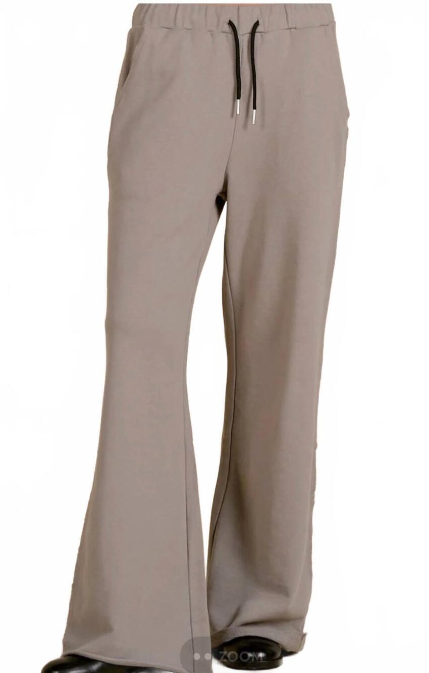 NEW ELAN fleet pant in taupe black